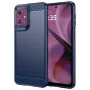 Калъф за Motorola Moto G55 - Carbon Silicone - Blue