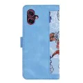 Калъф за Motorola Moto G55 - FlipCraft - Vibrant Blue