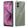 Калъф за Motorola Moto G55 - Удароустойчив Прозрачен Силиконов - Прозрачен