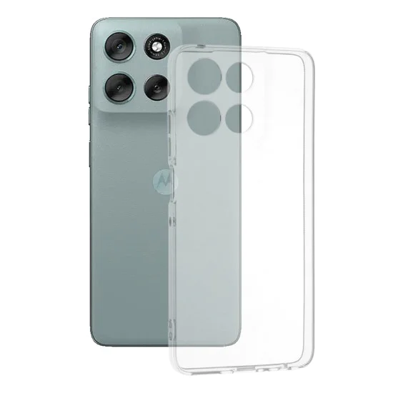 Калъф за Motorola Moto G56 - Прозрачен силикон - Прозрачен