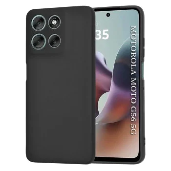 Калъф за Motorola Moto G56 - SoftFlex - Черен