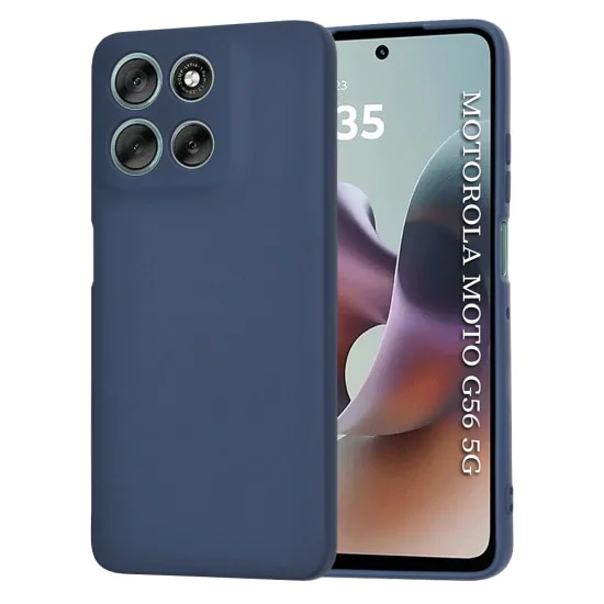 Калъф за Motorola Moto G56 - SoftFlex - Син