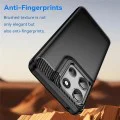 Калъф за Motorola Moto G56 - Techsuit - Carbon Silicone - Черен
