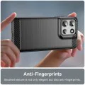 Калъф за Motorola Moto G56 - Techsuit - Carbon Silicone - Черен