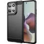 Калъф за Motorola Moto G56 - Techsuit - Carbon Silicone - Черен
