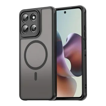 Калъф за Motorola Moto G56 - Techsuit - HaloFrost II MagSafe - Черен