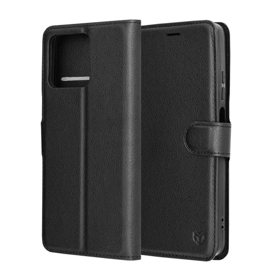 Калъф за Motorola Moto G56 - Techsuit - Leather Folio - Черен