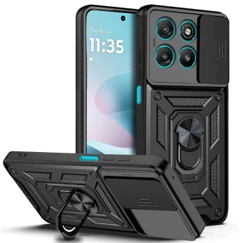 Калъф за Motorola Moto G57 / G67 Power - Techsuit CamShield Series - Черен