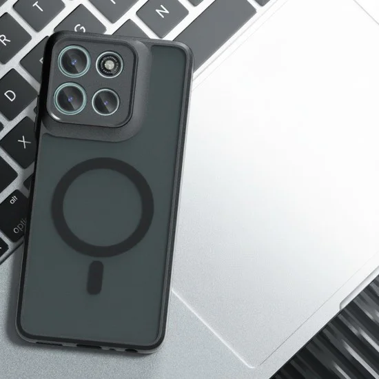 Калъф за Motorola Moto G57 / G67 Power - Techsuit PureFrost MagSafe - Матово черен