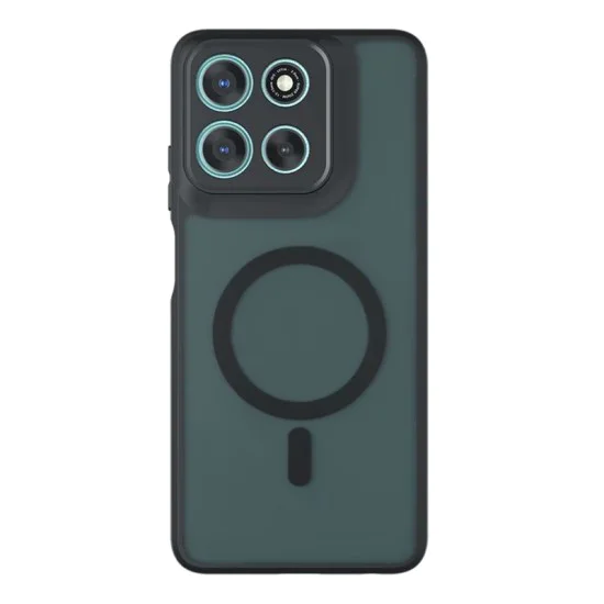 Калъф за Motorola Moto G57 / G67 Power - Techsuit PureFrost MagSafe - Матово черен