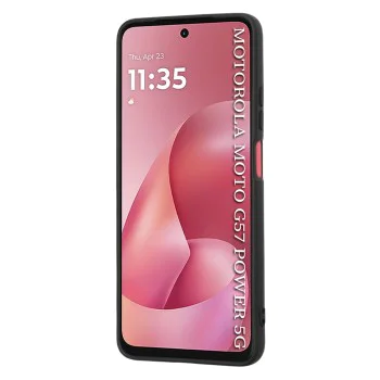Калъф за Motorola Moto G57 / G67 Power - Techsuit SoftFlex - Черен