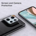 Калъф за Motorola Moto G57 Power / G67 Power – Techsuit Carbon Silicone – Черен