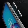 Калъф за Motorola Moto G60 - Carbon Silicone - Черен