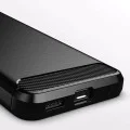 Калъф за Motorola Moto G60 - Carbon Silicone - Черен