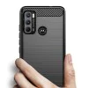 Калъф за Motorola Moto G60 - Carbon Silicone - Черен