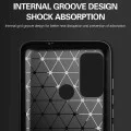 Калъф за Motorola Moto G60 - Carbon Silicone - Черен