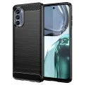 Калъф за Motorola Moto G62 5G - Carbon Silicone - Черен