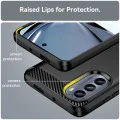 Калъф за Motorola Moto G62 5G - Carbon Silicone - Черен