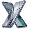 Калъф за Motorola Moto G62 5G - Удароустойчив Прозрачен Силиконов - Прозрачен