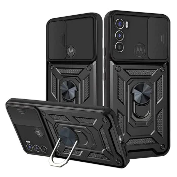 Калъф за Motorola Moto G71 5G - CamShield Series - черен