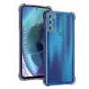 Калъф за Motorola Moto G71 5G - Techsuit - Удароустойчив Clear Silicone - Опушено Черен