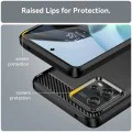 Калъф за Motorola Moto G72 - Carbon Silicone - Черен