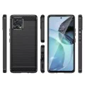 Калъф за Motorola Moto G72 - Carbon Silicone - Черен