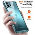 Калъф за Motorola Moto G72 - Удароустойчив Прозрачен Силиконов - Прозрачен
