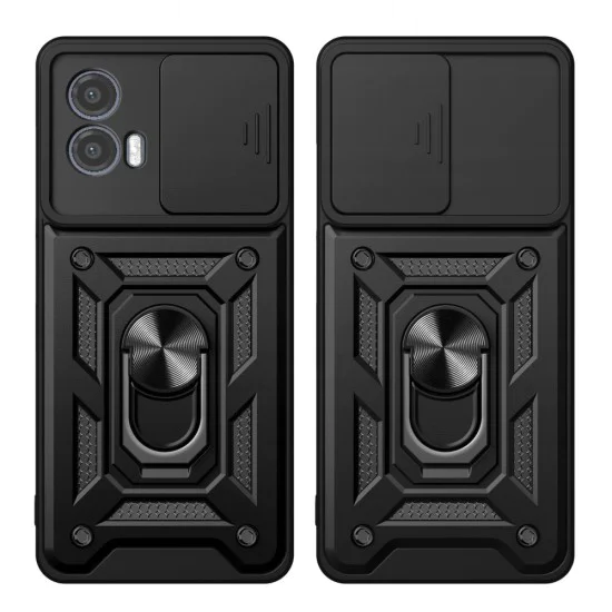 Калъф за Motorola Moto G73 - CamShield Series - черен