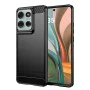 Калъф за Motorola Moto G75 - Carbon Silicone - Черен