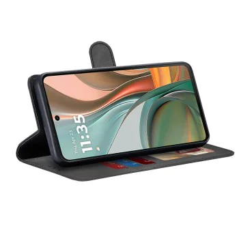 Калъф за Motorola Moto G75 - Дневник - Черен