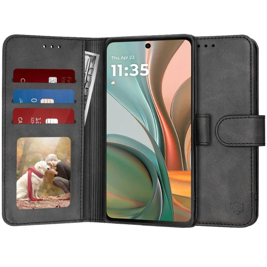 Калъф за Motorola Moto G75 - Дневник - Черен
