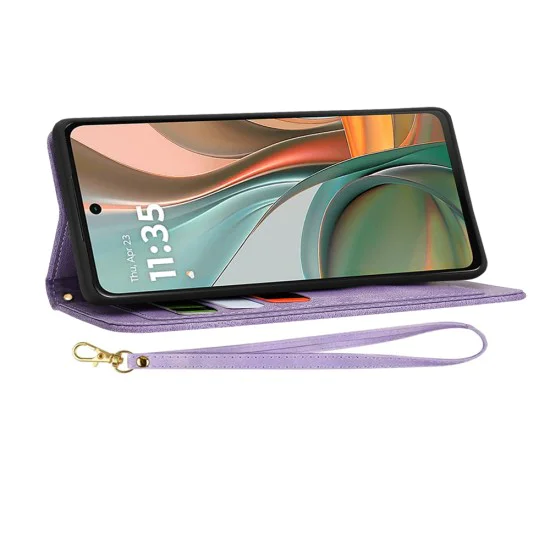 Калъф за Motorola Moto G75 - FlipCraft - Mysterious Purple