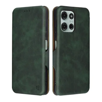 Калъф за Motorola Moto G75 - Safe Wallet Plus - Зелен
