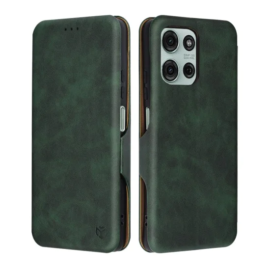 Калъф за Motorola Moto G75 - Safe Wallet Plus - Зелен