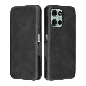 Калъф за Motorola Moto G75 - Safe Wallet Plus - черен