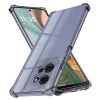 Калъф за Motorola Moto G75 - Techsuit - Удароустойчив Clear Silicone - Опушено Черен