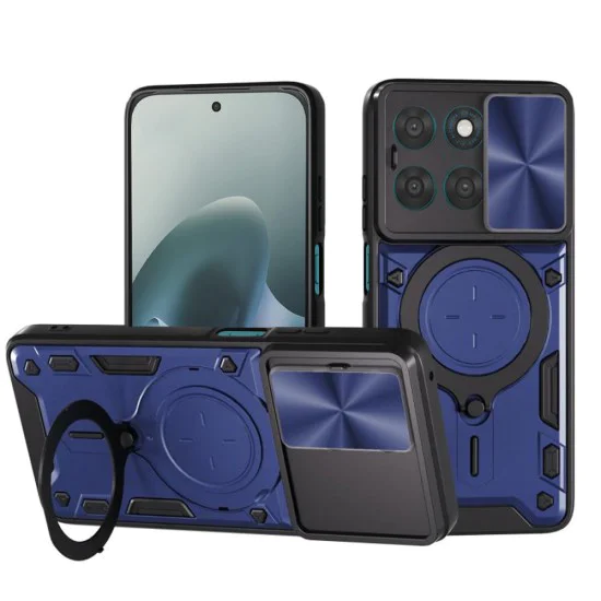 Калъф за Motorola Moto G77 / G67 - CamGuard Pro - Techsuit - Син