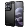 Калъф за Motorola Moto G77 / G67 - Carbon Silicone - Techsuit - Черен