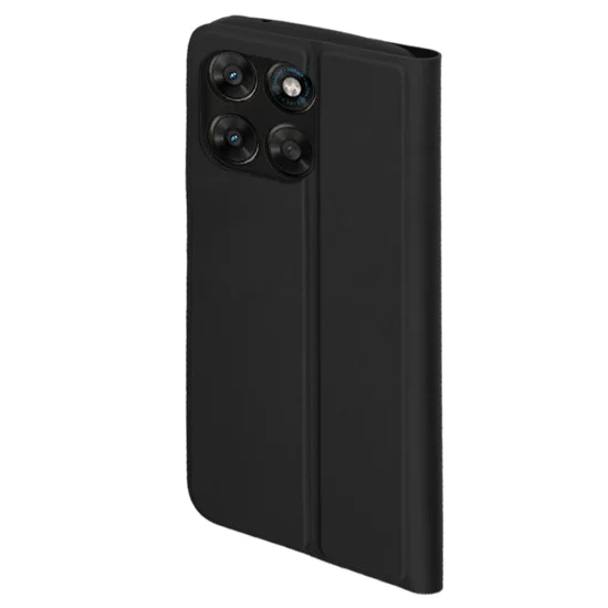 Калъф за Motorola Moto G77 / G67 - Magskin Book - Techsuit - Черен
