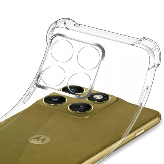 Калъф за Motorola Moto G77 / G67 - Shockproof Clear Silicone - Techsuit - Прозрачен