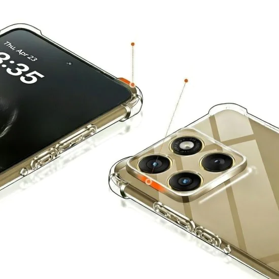Калъф за Motorola Moto G77 / G67 - Shockproof Clear Silicone - Techsuit - Прозрачен