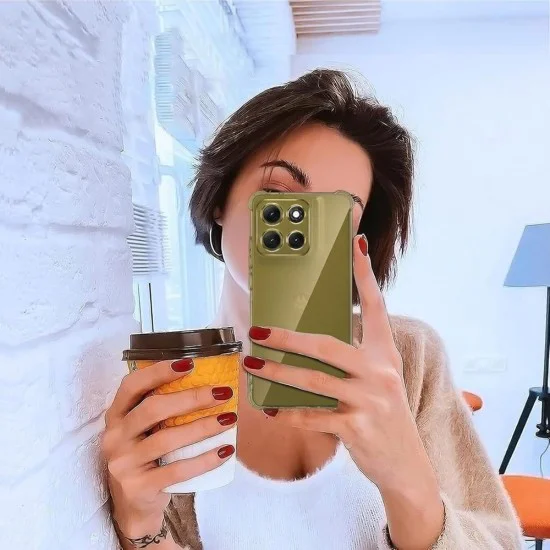 Калъф за Motorola Moto G77 / G67 - Shockproof Clear Silicone - Techsuit - Прозрачен