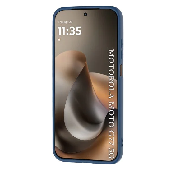 Калъф за Motorola Moto G77 / G67 - SoftFlex - Techsuit - Син
