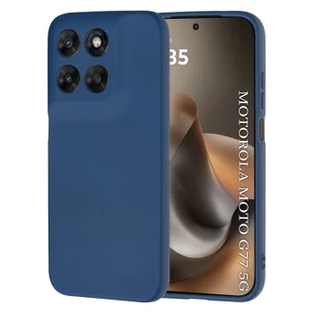 Калъф за Motorola Moto G77 / G67 - SoftFlex - Techsuit - Син