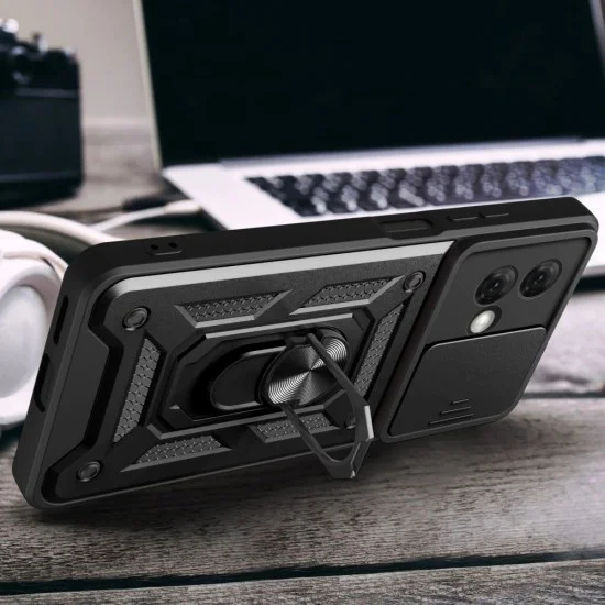 Калъф за Motorola Moto G84 - CamShield Series - черен