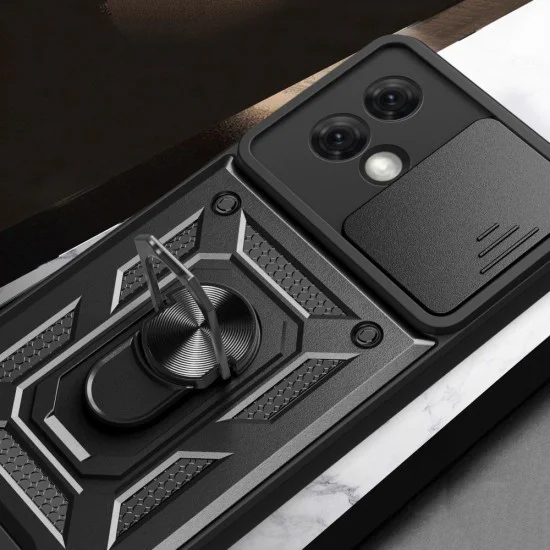Калъф за Motorola Moto G84 - CamShield Series - черен