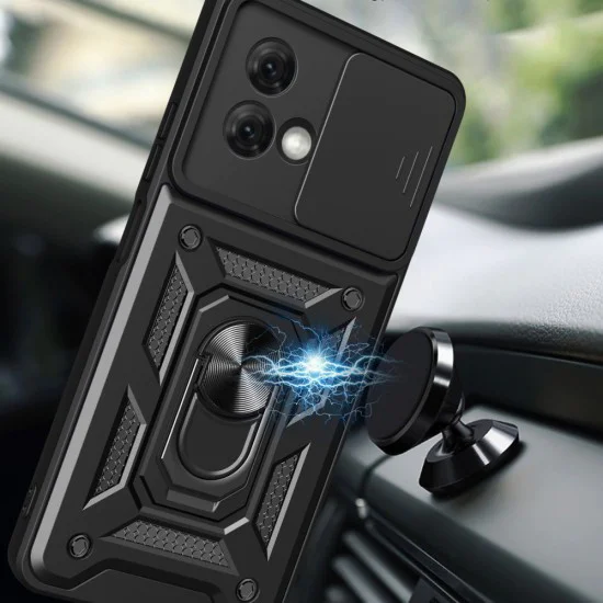 Калъф за Motorola Moto G84 - CamShield Series - черен
