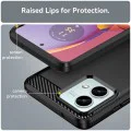 Калъф за Motorola Moto G84 - Carbon Silicone - Черен