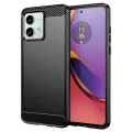 Калъф за Motorola Moto G84 - Carbon Silicone - Черен